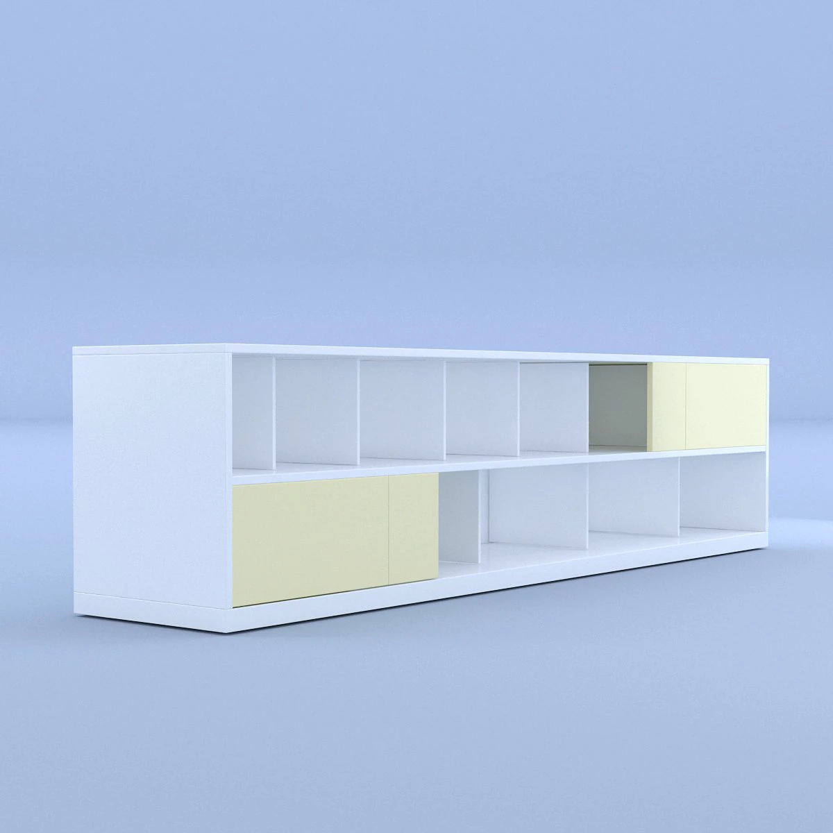 white sideboard 3D Model .c4d .max .obj .3ds .fbx .stl .blend