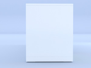 white sideboard Modelo 3D