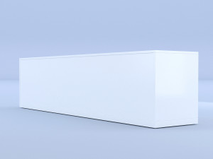 white sideboard Modelo 3D