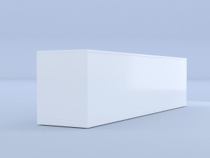 white sideboard Modelo 3D