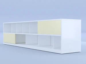 white sideboard 3D Model