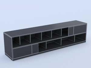 white sideboard Modelo 3D