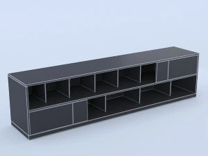 white sideboard 3D Model