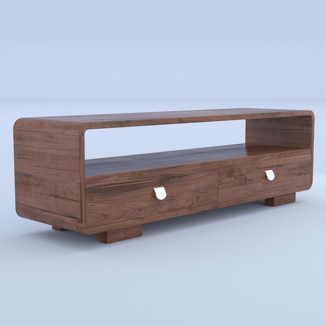 wooden sideboard 3D Model .c4d .max .obj .3ds .fbx .stl .blend