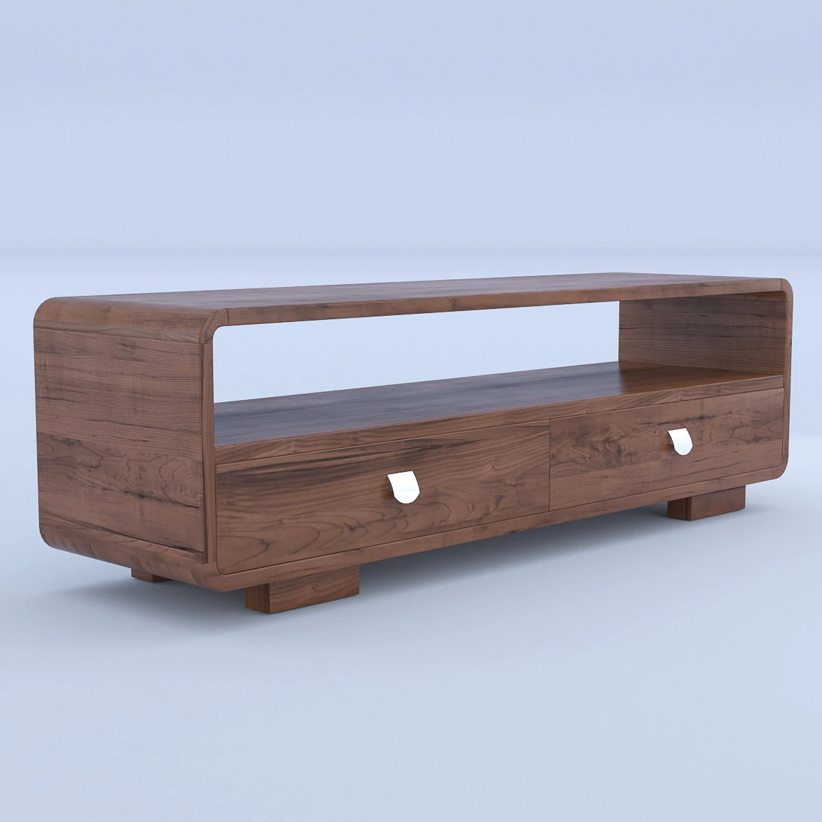 wooden sideboard 3D Model .c4d .max .obj .3ds .fbx .stl .blend
