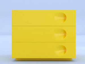 yello night stand 3D Model