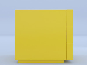 yello night stand Modelo 3D