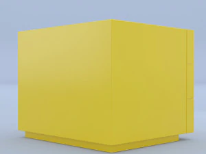 yello night stand 3D Model