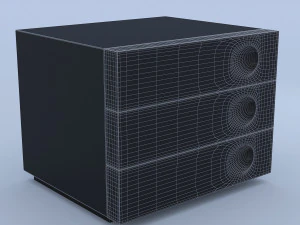 yello night stand 3D Model
