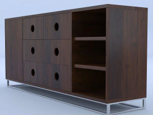 wooden drawer 3D Model