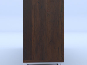 wooden drawer 3D 模型