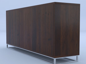 wooden drawer 3D 模型