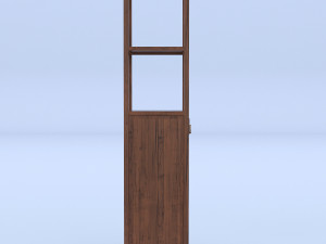 wine rack bookcase Modèle 3D