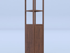 wine rack bookcase Modèle 3D
