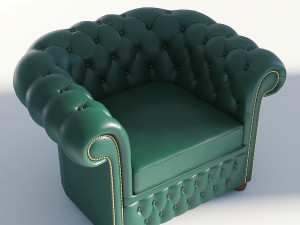 chesterfield armchair 3D Model