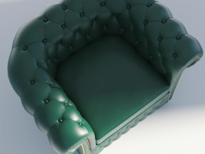 chesterfield armchair 3D Model