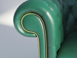 chesterfield armchair 3D Model
