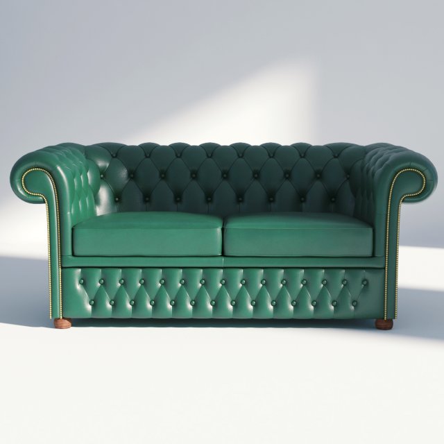 chesterfield sofa 2 Model 3D .c4d .max .obj .3ds .fbx .stl .blend 