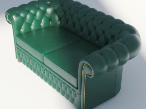 chesterfield sofa 2 Model 3D