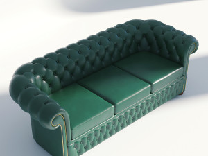 chesterfield sofa 1 3D-Modell