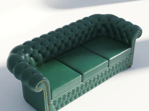 chesterfield sofa 1 3D Model