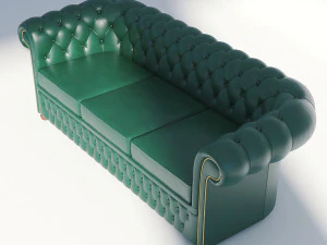 chesterfield sofa 1 3D Model