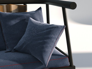 wicker fabric sofa Modèle 3D