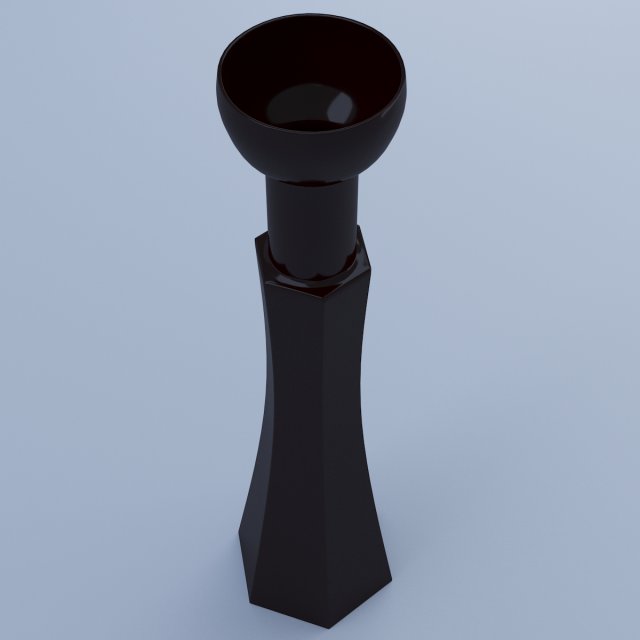 black vase 3D Модель .c4d .max .obj .3ds .fbx .stl .blend 