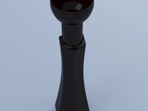 काला फूलदान 3D मॉडल