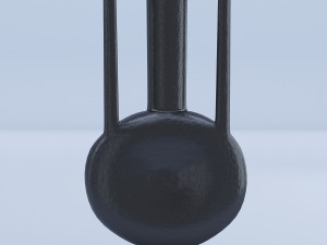 leather vase black 3Dモデル