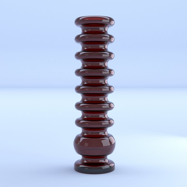 glass vase red 3Dモデル .c4d .max .obj .3ds .fbx .stl .blend 