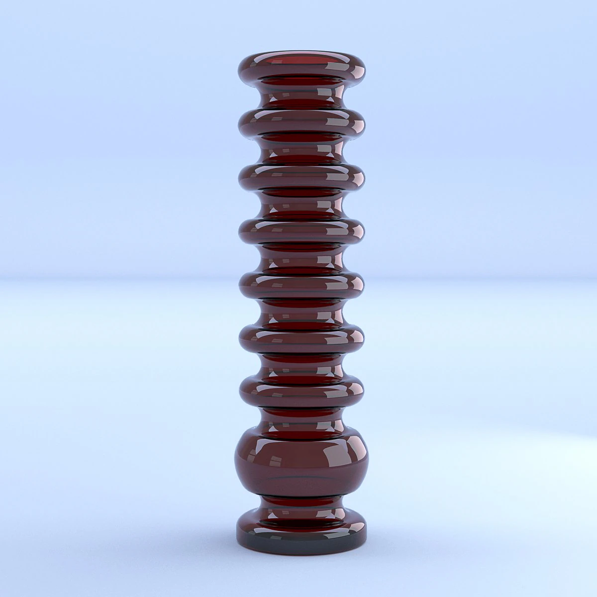 glass vase red 3D Model .c4d .max .obj .3ds .fbx .stl .blend 