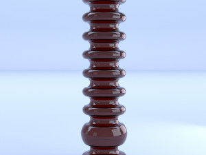 glass vase red 3D Модель