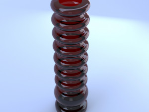 glass vase red 3Dモデル