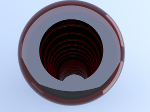 glass vase red 3Dモデル
