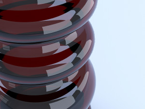 glass vase red 3Dモデル