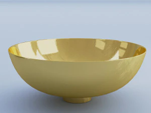 gold bowls metal 3D Model
