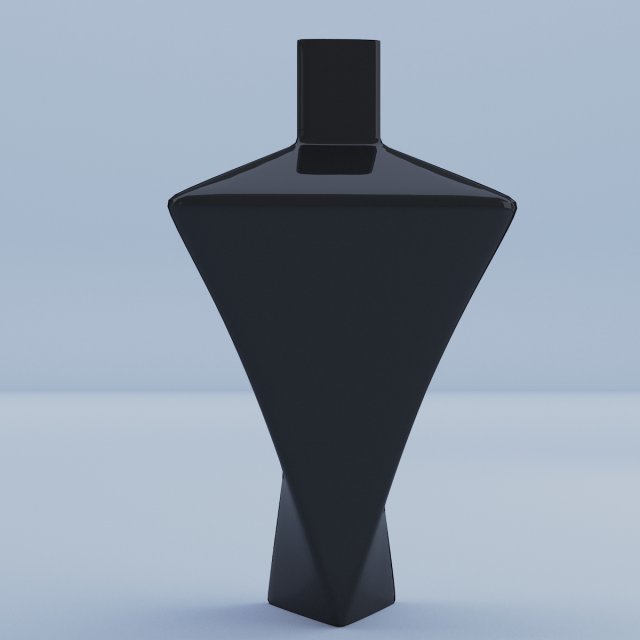 glass vase black high 3D Model .c4d .max .obj .3ds .fbx .stl .blend