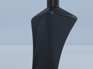 glass vase black high 3D Model