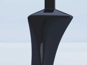 glass vase black high 3D Model