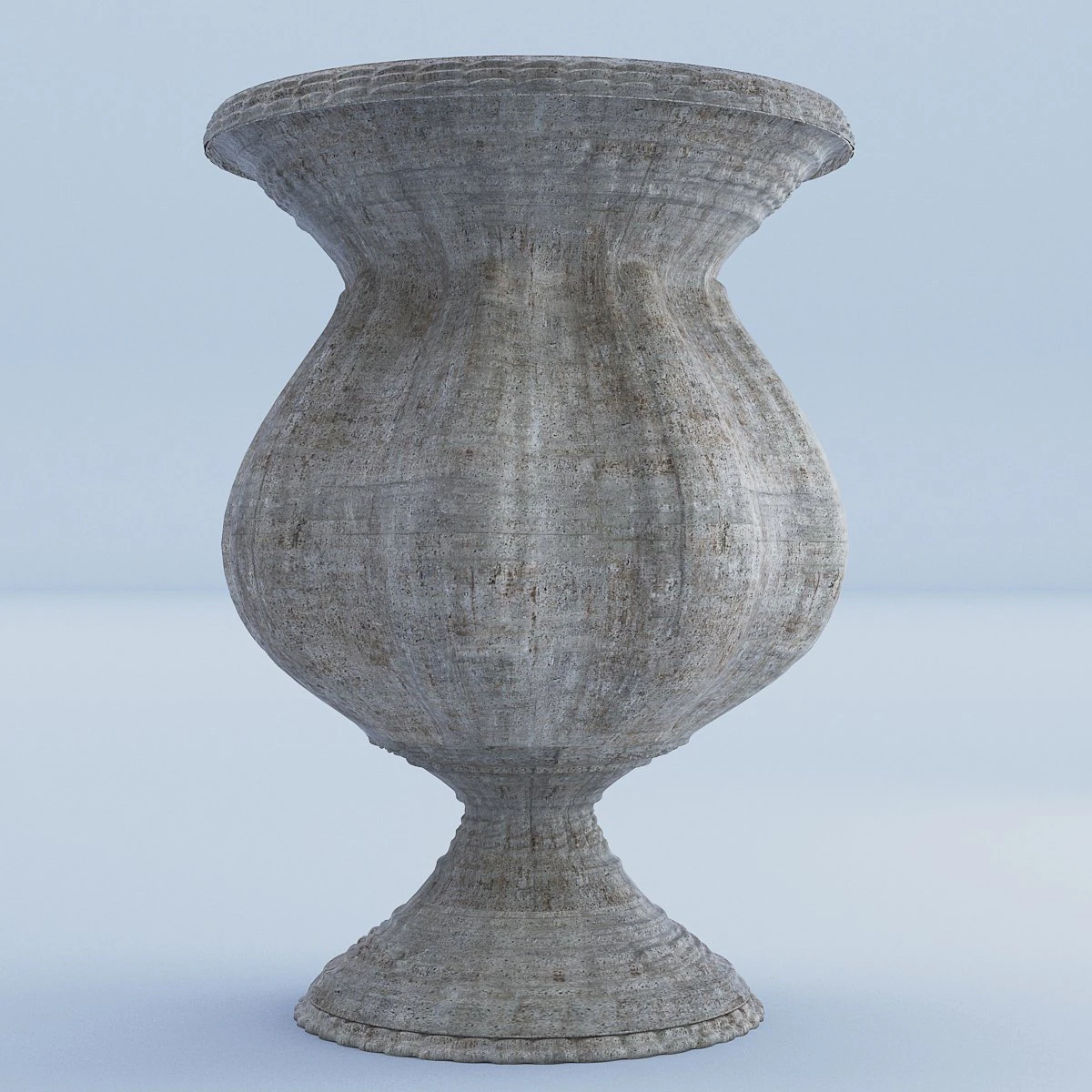 cement vase antique 3D Model .c4d .max .obj .3ds .fbx .stl .blend 