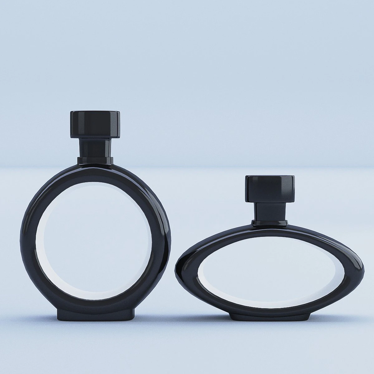 black decanter glass 3D Model .c4d .max .obj .3ds .fbx .stl .blend 