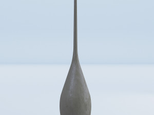cement vases decor set 3Dモデル