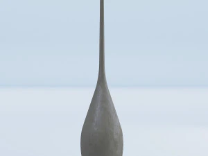 cement vases decor set 3D Model
