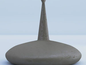 cement vases decor set 3D Model