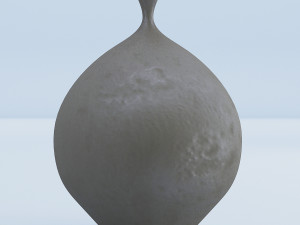 cement vases decor set 3Dモデル