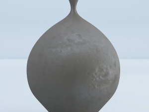 cement vases decor set 3D Model