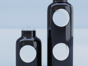 black containter glass 3D 모델