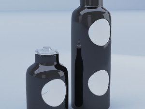 black containter glass Model 3D
