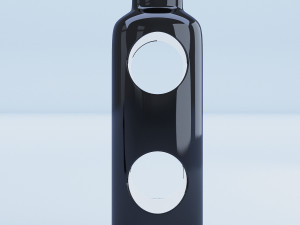 black containter glass Model 3D